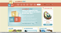 Desktop Screenshot of laminutebebe.com